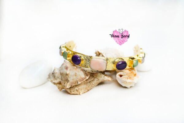 Golden multicolour stone chokar