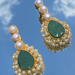 Green Crystal Earrings