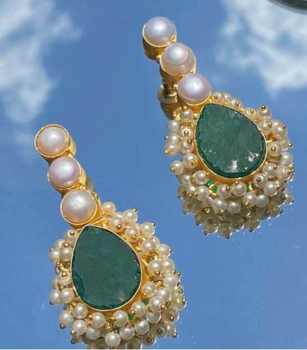 Green Crystal Earrings