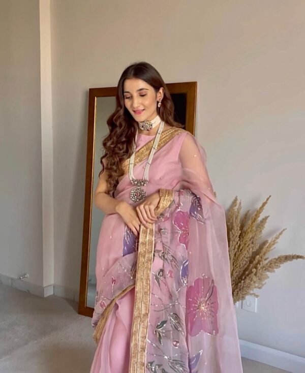 Pure Silk Organza Sari