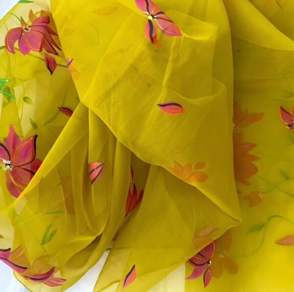Oriental Lilly Pure Oragnaza Duppata - Image 2
