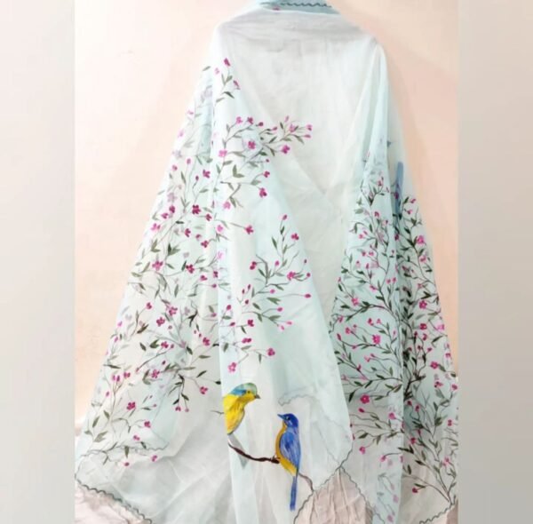 Beutiful Freehand Painted Dupatta